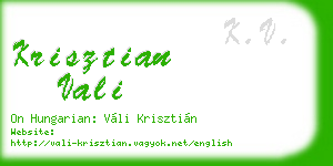 krisztian vali business card